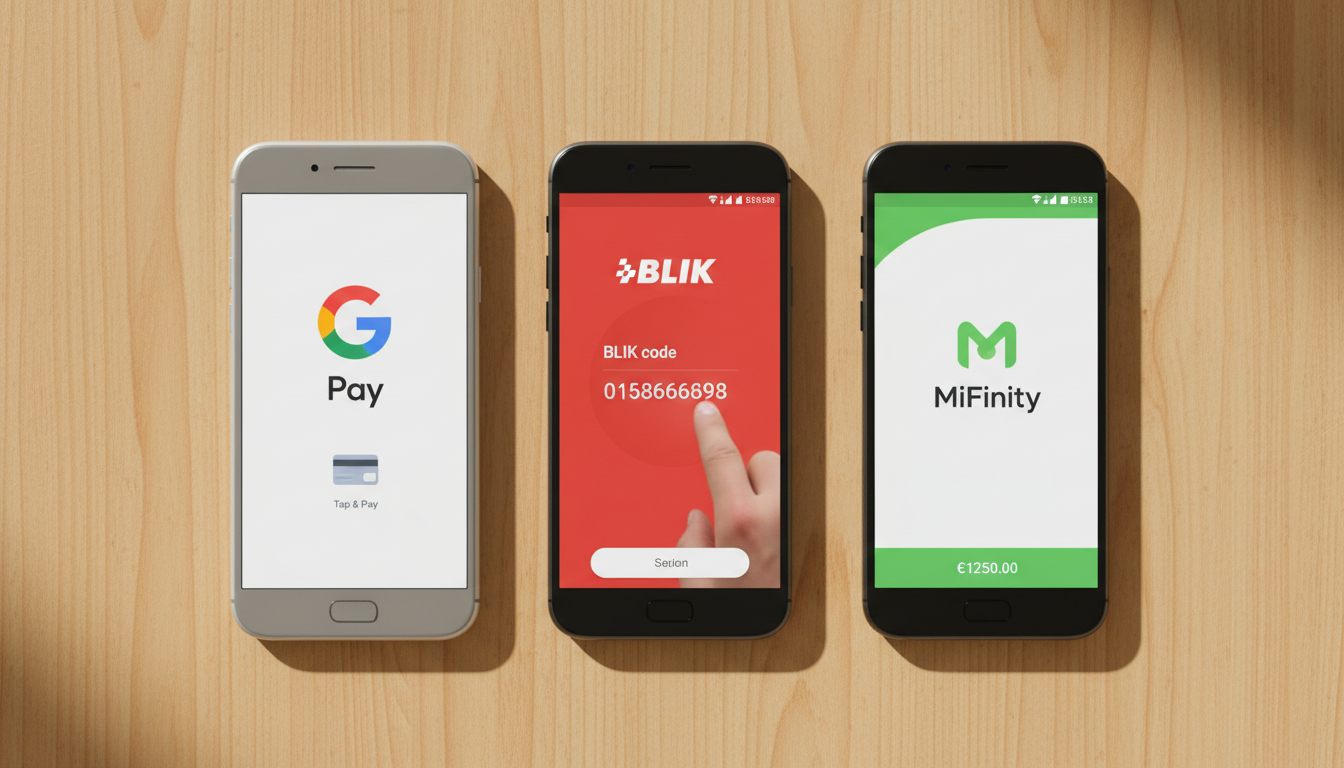 Comparison of mobile payment interfaces on different phones