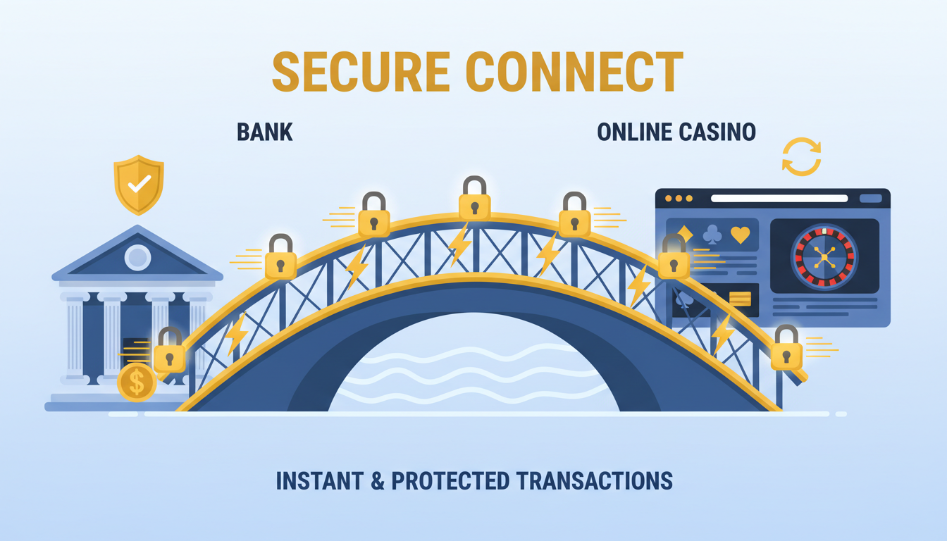 Schemat działania bezpiecznych płatności bankowych w kasynie